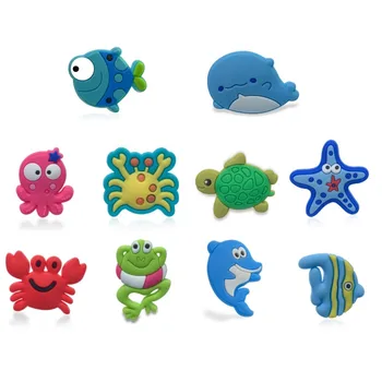 New 5pcs/lot Sea Animals Cute Whale Octopus Shoe Charms Accessory Buckles for Wristbands Bracelets Shoes Buttons Kids Party Gift
New 5pcs/lot Sea Animals Cute Whale Octopus Shoe Charms Accessory Buckles for Wristbands Bracelets Shoes Buttons Kids Party Gift