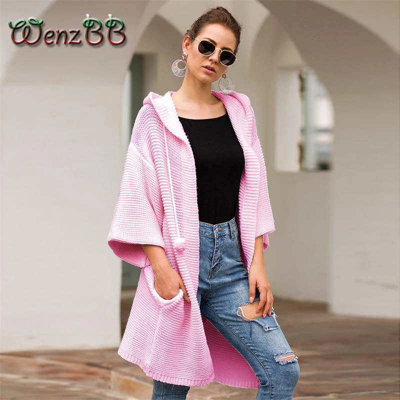 Wenzbb Oversize Long Cardigan Sweater Women Casual Loose Pocket Hooded Knitted Coat Autumn Winter Cashmere Outfit Dropshipping
Wenzbb Oversize Long Cardigan Sweater Women Casual Loose Pocket Hooded Knitted Coat Autumn Winter Cashmere Outfit Dropshipping