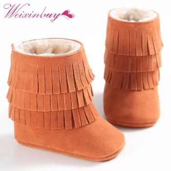 Fashion Winter Infant Soft Newborn Shoes Baby Girl Boy Kid Fringe ShoesSoled Anti-slip Super Warm Boots Booties LM58
Fashion Winter Infant Soft Newborn Shoes Baby Girl Boy Kid Fringe ShoesSoled Anti-slip Super Warm Boots Booties LM58
