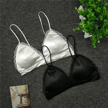 Strappy Lace Sexy Women underwear Lace Bralette Bra Stretch Sleeping brassiere Elastic band wireless bra crop top lingerie