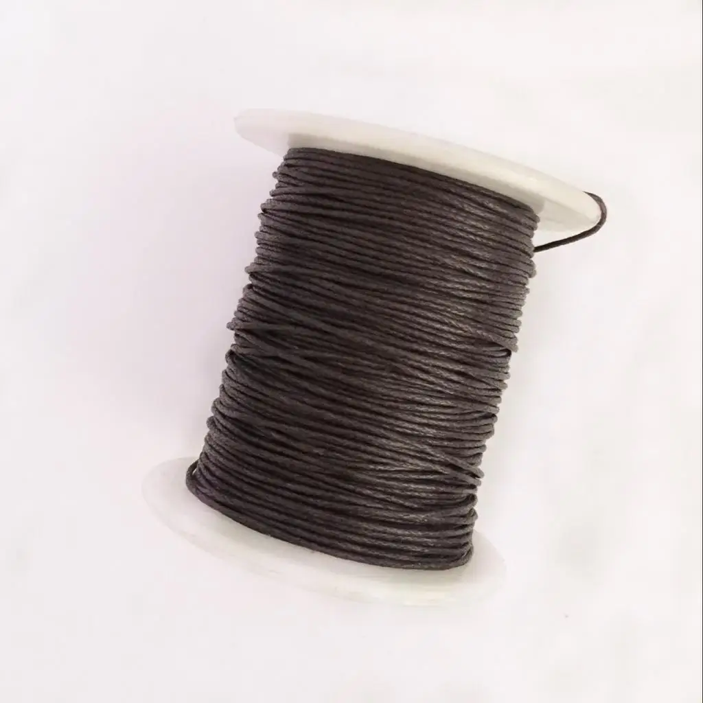 12 Rolls 80 Meters 1mm Waxed Cotton Cords Thread for DIY Bracelet Jewelry Making 12 Colors