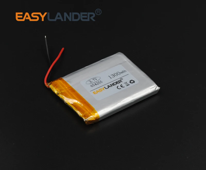 3.7V 654255 1300mAh Rechargeable li-Polymer Li-ion Battery For MP3 Mp4 PAD DIY bluetooth GPS Vedio Tablet PC mobile
3.7V 654255 1300mAh Rechargeable li-Polymer Li-ion Battery For MP3 Mp4 PAD DIY bluetooth GPS Vedio Tablet PC mobile