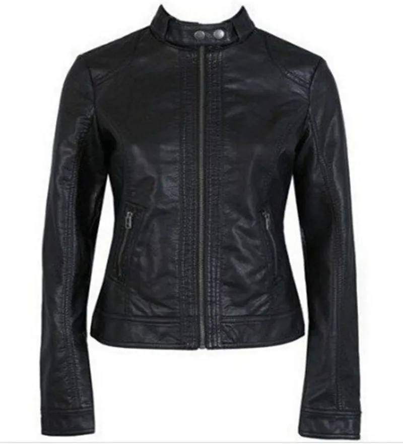 3XL washed PU leather motorcycle jacket Slim female short paragraph leather large size wholesale
3XL washed PU leather motorcycle jacket Slim female short paragraph leather large size wholesale