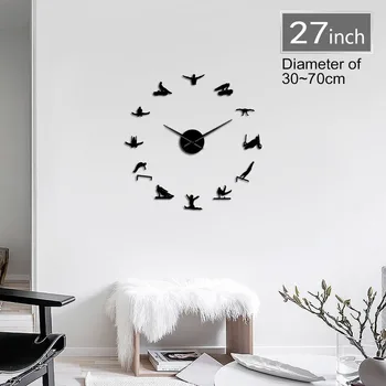 Oversized Mens Artistic Gymnastics Long Hands 3D DIY Wall Clock Gift For Athlete Sportsman Self Adhesive Acrylic Clock Watch
Oversized Mens Artistic Gymnastics Long Hands 3D DIY Wall Clock Gift For Athlete Sportsman Self Adhesive Acrylic Clock Watch