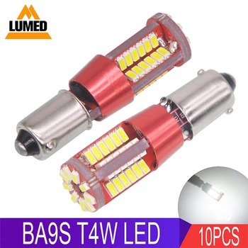 10x BA9S T4W LED Car light bulb 57 LEDs 3014 smd T2W T3W H5W Auto interior License Plate light LED
10x BA9S T4W LED Car light bulb 57 LEDs 3014 smd T2W T3W H5W Auto interior License Plate light LED