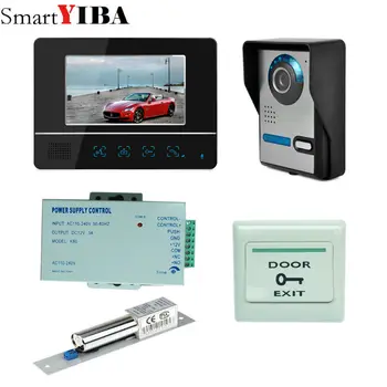 SmartYIBA 7 Inch LCD Video Door Phone Doorbell Intercom Kit 1-camera 1-monitor Night Vision with IR-CUT HD Camera
SmartYIBA 7 Inch LCD Video Door Phone Doorbell Intercom Kit 1-camera 1-monitor Night Vision with IR-CUT HD Camera