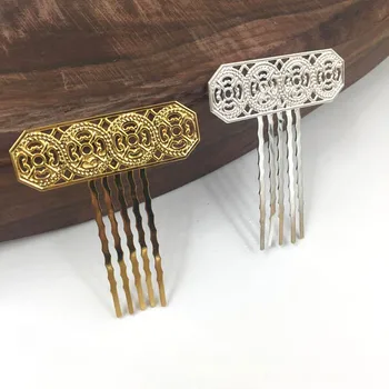 Retro Filigree Flower Hair Comb Bride Accessories Blanks 5 Teeth Wedding Women Hair Jewelry to Match Ancient Chinese Hanfu Dress
Retro Filigree Flower Hair Comb Bride Accessories Blanks 5 Teeth Wedding Women Hair Jewelry to Match Ancient Chinese Hanfu Dress