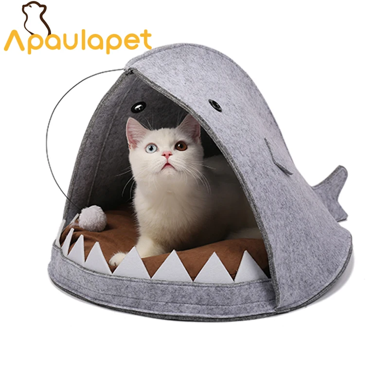 APAULAPET Cat House Shark Shape Dog Beds Warm Soft Cat House Pet Sleeping Bag Cat Kennel Beds For Cat House Nest Mat Pet Product
APAULAPET Cat House Shark Shape Dog Beds Warm Soft Cat House Pet Sleeping Bag Cat Kennel Beds For Cat House Nest Mat Pet Product