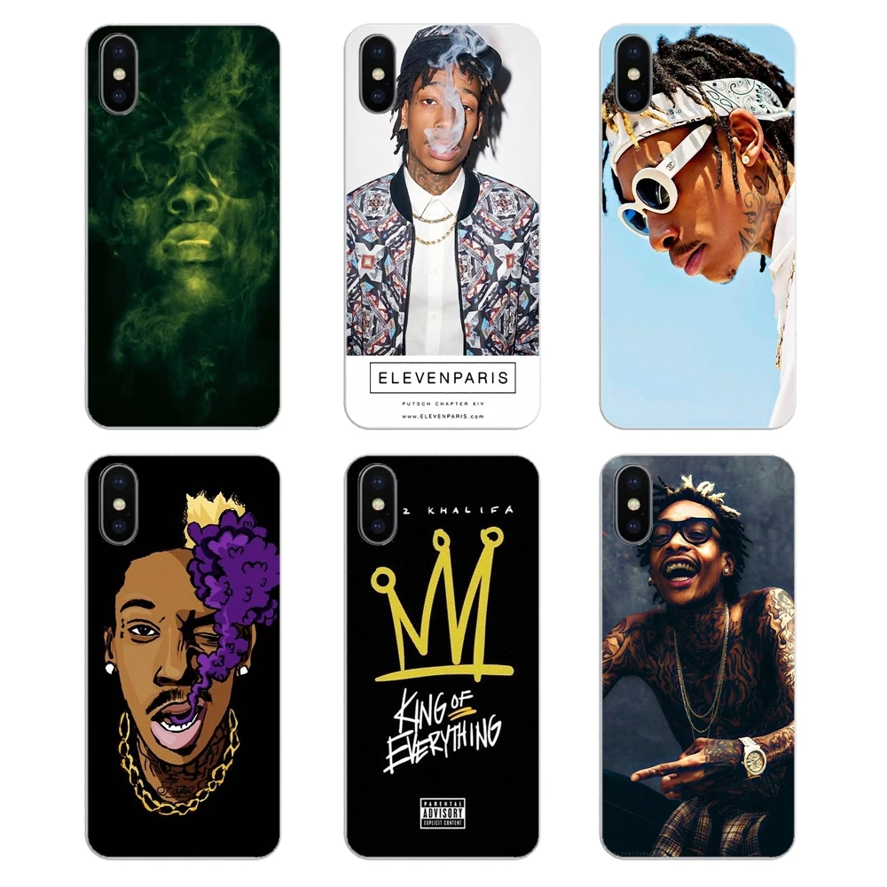 Snoop Dogg Wiz Khalifa US Rap star Hip Hop силиконовые чехлы для телефона iPod Touch iPhone 4 4S 5 5S 5C SE 6 6S 7 8 X XR
