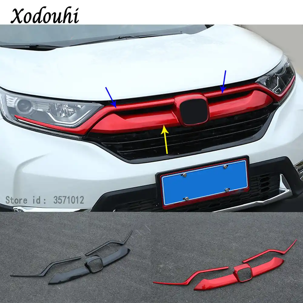 For Honda CRV 2017-2018 ABS Chrome Side Body Emblem Hood Trim Cover