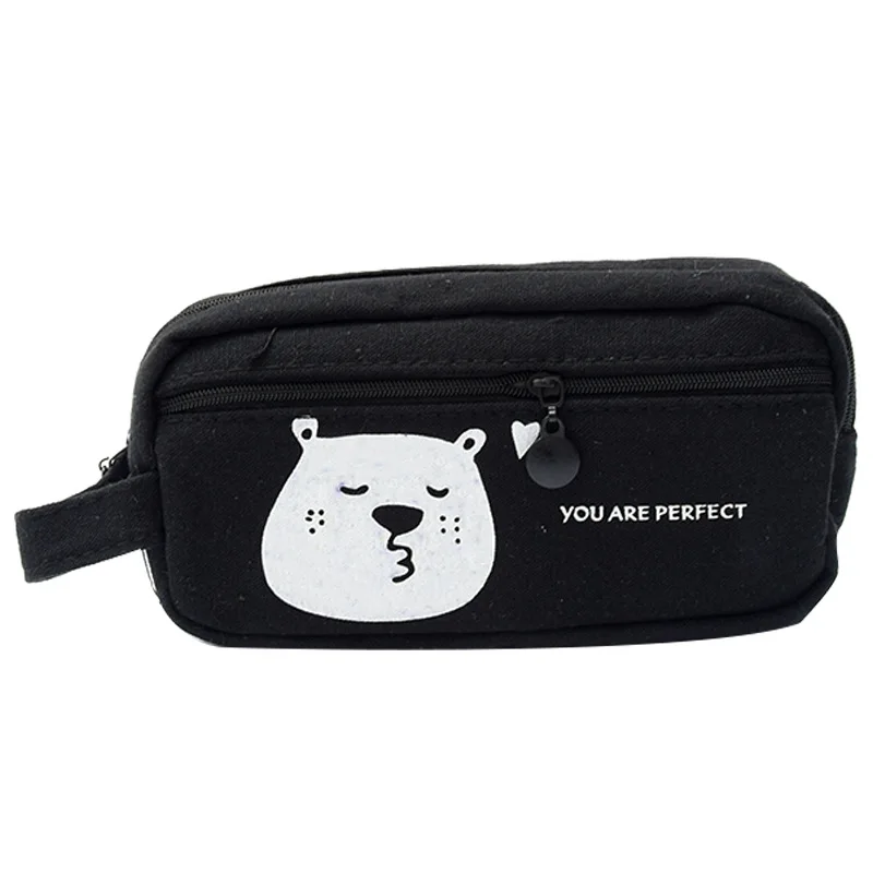 Cute Cartoon Bear Pencil Case Kawai Large Black Canvas School Bags Pouch Pencil Box For Girls Boys Bts Korean Stationery
Cute Cartoon Bear Pencil Case Kawai Large Black Canvas School Bags Pouch Pencil Box For Girls Boys Bts Korean Stationery
