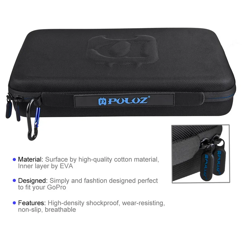 Portable Camera Carrying Bag Waterproof Protective Case Box for GoPro Hero 4/3 +/3/2/1 ND998
Portable Camera Carrying Bag Waterproof Protective Case Box for GoPro Hero 4/3 +/3/2/1 ND998