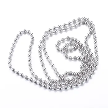 10m/lot 1.5-4.0mm High Quality 316L Stainless Steel Metal Jewelry Making Ball Beaded Chain for Necklace Bracelet Key Chain DIY
10m/lot 1.5-4.0mm High Quality 316L Stainless Steel Metal Jewelry Making Ball Beaded Chain for Necklace Bracelet Key Chain DIY