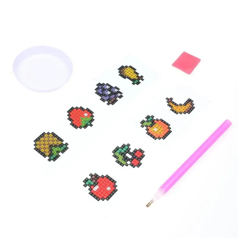 DIY Children Puzzle Fruit Pattern Stickers Diamond Painting Cross Stitch 5D Handmade Tools Set Cute Mini Handcraft Kids Toy Gift
DIY Children Puzzle Fruit Pattern Stickers Diamond Painting Cross Stitch 5D Handmade Tools Set Cute Mini Handcraft Kids Toy Gift