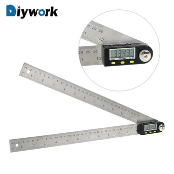DIYWORK Digital Angle Ruler 360 Degree Protractor 30cm 12" Inclinometer Goniometer Electronic Angle Gauge Stainless Steel
DIYWORK Digital Angle Ruler 360 Degree Protractor 30cm 12" Inclinometer Goniometer Electronic Angle Gauge Stainless Steel