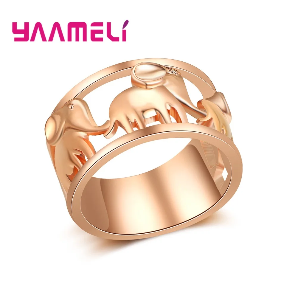 Elephant Rings for Women Cubic Zirconia Rose Gold Color 925 Sterling Silver Engagement Ring Female Wedding Jewellery Best Gift
Elephant Rings for Women Cubic Zirconia Rose Gold Color 925 Sterling Silver Engagement Ring Female Wedding Jewellery Best Gift