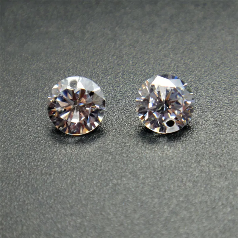 50pcs Crystal Zircon Stone Round Brilliant Cubic Zirconia Stone With Holes Loose DIY Earrings Necklace Bracelet Jewelry Beads Z4
50pcs Crystal Zircon Stone Round Brilliant Cubic Zirconia Stone With Holes Loose DIY Earrings Necklace Bracelet Jewelry Beads Z4