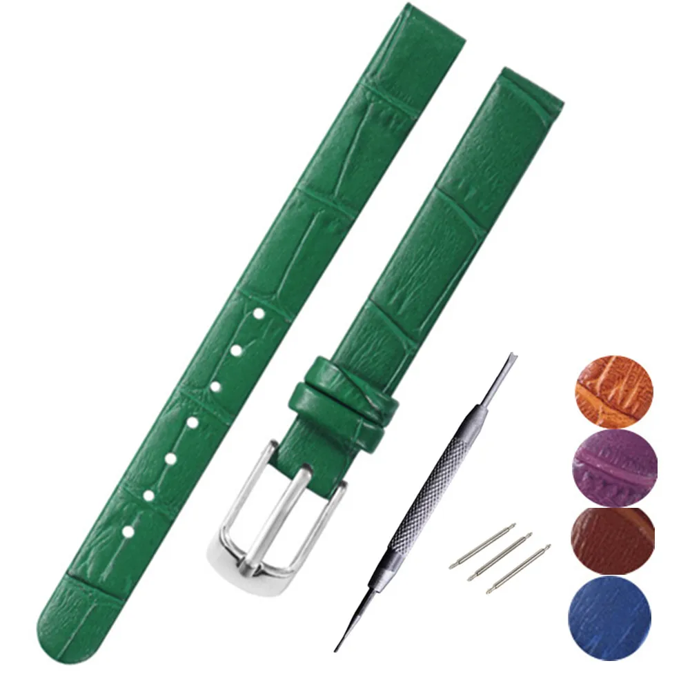 Watchband 8mm 10mm Small Size Replacement Genuine Leather Watch bands For Womens + Spring bar + Tool
Watchband 8mm 10mm Small Size Replacement Genuine Leather Watch bands For Womens + Spring bar + Tool