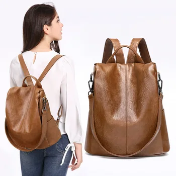 2019 Autumn Fashion Pu Leather Women Anti-theft Backpack High Quality School Bag For Women Travel Back Bags
2019 Autumn Fashion Pu Leather Women Anti-theft Backpack High Quality School Bag For Women Travel Back Bags