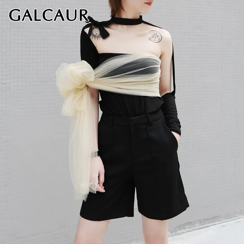 GALCAUR Summer Mesh Patchwork Sexy T Shirt For Women Slash Neck Long Sleeve Slim Crop Tops Female Fashion Clothes 2019 New
GALCAUR Summer Mesh Patchwork Sexy T Shirt For Women Slash Neck Long Sleeve Slim Crop Tops Female Fashion Clothes 2019 New