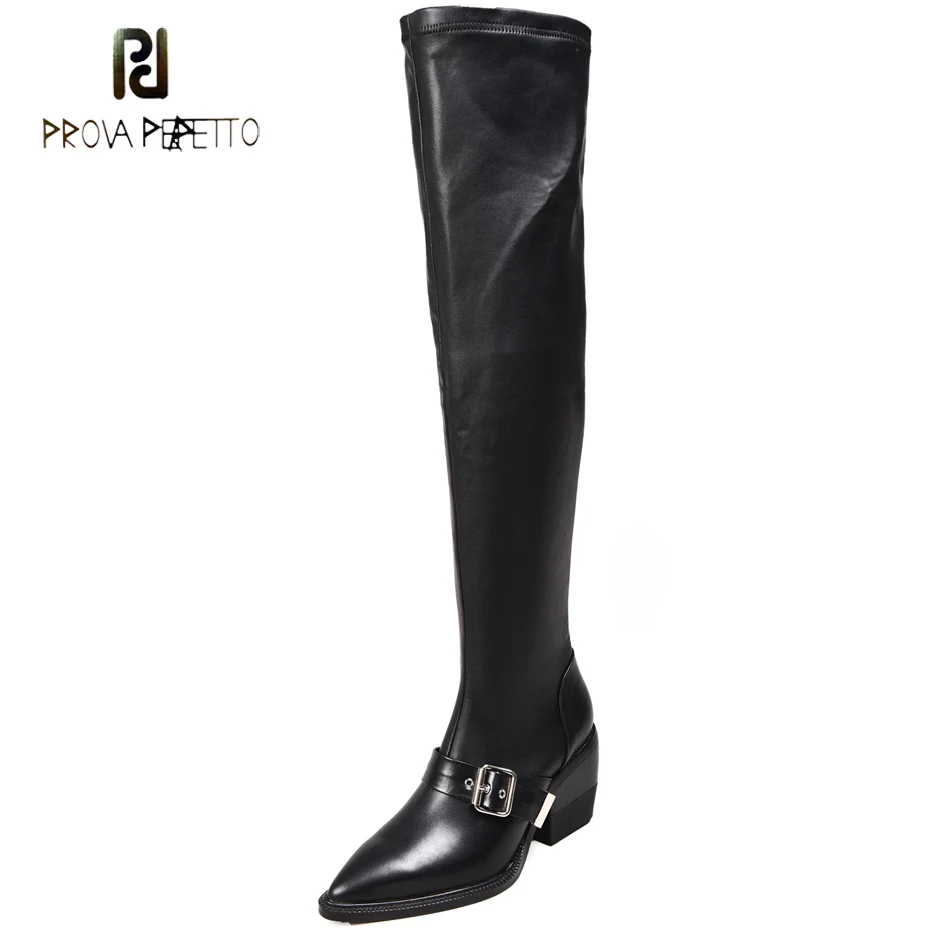 Prova Perfetto fashion pointed toe chunky heel stretch motorcycle boots women thigh high boots belt buckle over the knee boots
Prova Perfetto fashion pointed toe chunky heel stretch motorcycle boots women thigh high boots belt buckle over the knee boots