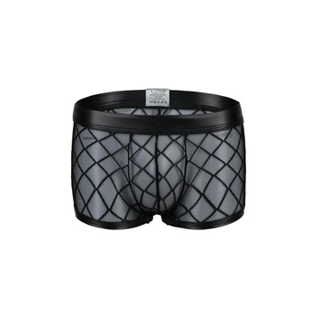 Large mesh sexy breathable boxer men's underwear new style comfortable large size underwear fashion solid color trace-less
Large mesh sexy breathable boxer men's underwear new style comfortable large size underwear fashion solid color trace-less