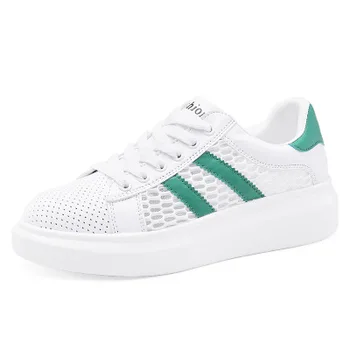 0092 Green Summer New Small White Shoe Mesh Yarn Breathable Mesh Women's Shoes Sports Leisure Thick-soled Students Running Shoes
0092 Green Summer New Small White Shoe Mesh Yarn Breathable Mesh Women's Shoes Sports Leisure Thick-soled Students Running Shoes