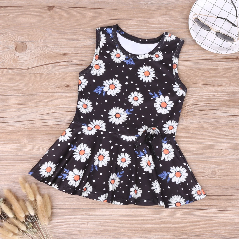 Baby Girl Clothes Sleeveless Black Baby Sunflower Dot Vest Princess Dress Floral Summer Children Party Kids Dresses For Girls
Baby Girl Clothes Sleeveless Black Baby Sunflower Dot Vest Princess Dress Floral Summer Children Party Kids Dresses For Girls