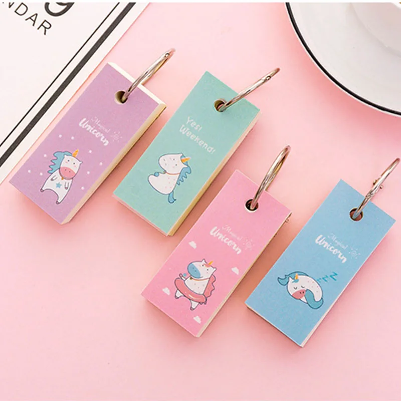 2019 new 4 color cartoon unicorn note paper note box study notes table pad iron ring student mini portable book
2019 new 4 color cartoon unicorn note paper note box study notes table pad iron ring student mini portable book