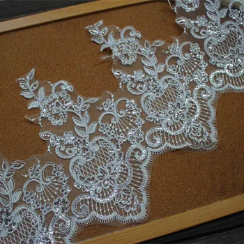 29cm or 11.41inch wide (3yards/lot)Free Shipping Off White Sequined Alencon lace Trim , Bridal Wedding Lace Trim Accessories
29cm or 11.41inch wide (3yards/lot)Free Shipping Off White Sequined Alencon lace Trim , Bridal Wedding Lace Trim Accessories