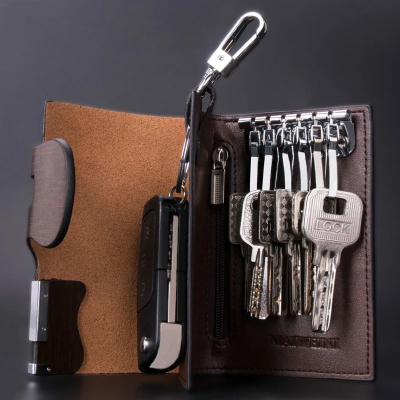 New Arrival Men's Genuine Leather Key Wallet Cow Hide Car Key Case Leathe Fashion Women House Keeper Key Holders Free Shipping
New Arrival Men's Genuine Leather Key Wallet Cow Hide Car Key Case Leathe Fashion Women House Keeper Key Holders Free Shipping