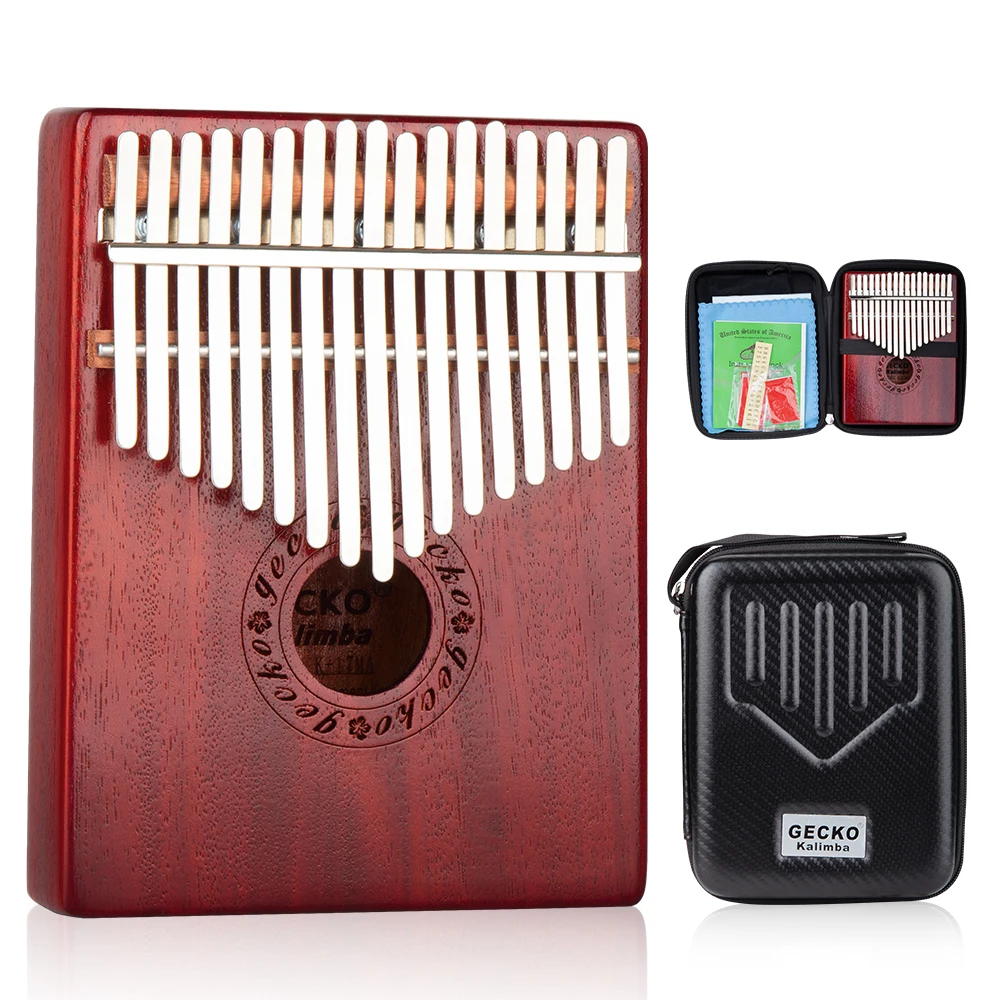 GECKO Large Kalimba 17 Keys Thumb Piano,kalimba mbira,builts-in EVA high-performance protective box
GECKO Large Kalimba 17 Keys Thumb Piano,kalimba mbira,builts-in EVA high-performance protective box