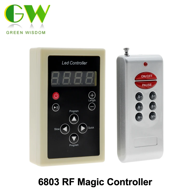 6803 RF Remote Controller 133 Change For Dream Magic Color Chasing 5050 RGB LED Strip
6803 RF Remote Controller 133 Change For Dream Magic Color Chasing 5050 RGB LED Strip