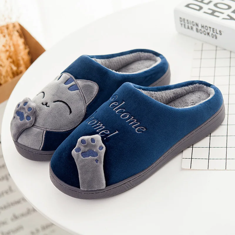 Men Indoor Slipper Cotton Shoes Cute Lucky Cats Warm Soft Sole Plush Flat Slippers Non-Slip Pantufa Home Shoes Slippers QBT1099
Men Indoor Slipper Cotton Shoes Cute Lucky Cats Warm Soft Sole Plush Flat Slippers Non-Slip Pantufa Home Shoes Slippers QBT1099