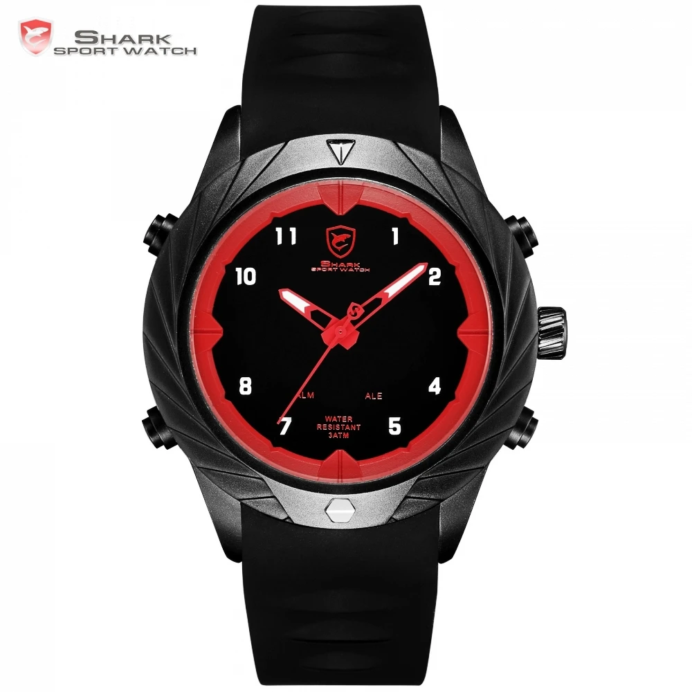 Shark Sport Watch 3ATM Water Resistant Alarm LED Digital Display Wristwatch Black Silicon Brand Relogio Masculino Clock / SH578
Shark Sport Watch 3ATM Water Resistant Alarm LED Digital Display Wristwatch Black Silicon Brand Relogio Masculino Clock / SH578
