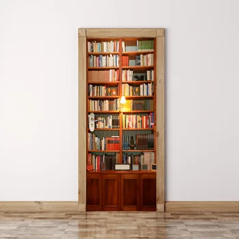 Hot New Creative 3D Door Sticker Wall Mural Art Book Cabinet Wallpaper Poster Stickers Self Adhesive Removable Home Door Decals
Hot New Creative 3D Door Sticker Wall Mural Art Book Cabinet Wallpaper Poster Stickers Self Adhesive Removable Home Door Decals