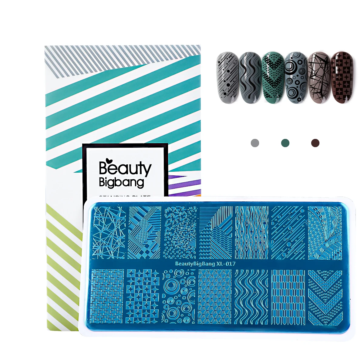 BeautyBigBang Stamping Plates Nail Art Tool DIY Nails Print Wave Striped Geometry Image Stainless Steel Stamping Plate XL-017
BeautyBigBang Stamping Plates Nail Art Tool DIY Nails Print Wave Striped Geometry Image Stainless Steel Stamping Plate XL-017