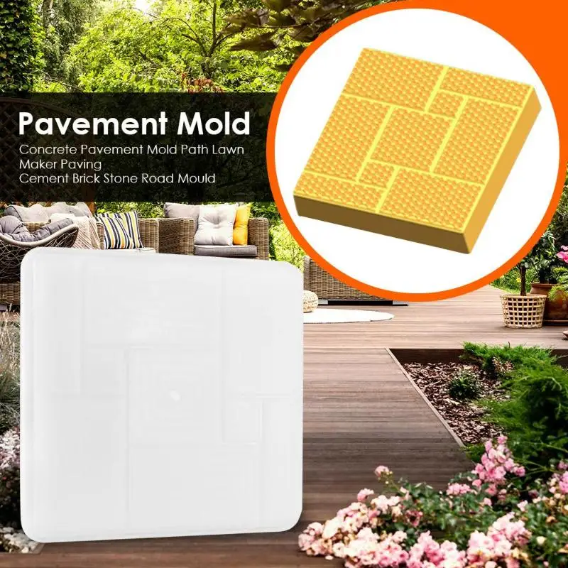 Concrete Pavement Mold Path Lawn Maker DIY Paving Mould Cement Brick Stone Home Garden Floor Road Mould
Concrete Pavement Mold Path Lawn Maker DIY Paving Mould Cement Brick Stone Home Garden Floor Road Mould