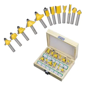 Woodworking Trimming Engraving Carving Cutting Tools 12pcs 8mm Shank Milling Cutter Router Bit Set Wood Cutter Carbide Mill
Woodworking Trimming Engraving Carving Cutting Tools 12pcs 8mm Shank Milling Cutter Router Bit Set Wood Cutter Carbide Mill