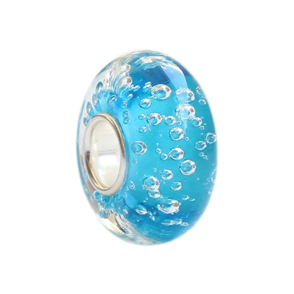 Sterling Silver 925 Jewelry Blue Bubble Glass Beads Charms DIY Jewelry For European Troll Bracelets Beads For Jewelry Making
Sterling Silver 925 Jewelry Blue Bubble Glass Beads Charms DIY Jewelry For European Troll Bracelets Beads For Jewelry Making