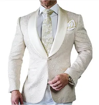 Fashion Men Wedding Suits White Men Suits Slim Fit Groom Tuxedos Groomsman Blazer suits for men 2 piece (Jacket+Pants)
Fashion Men Wedding Suits White Men Suits Slim Fit Groom Tuxedos Groomsman Blazer suits for men 2 piece (Jacket+Pants)