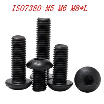 10PCS/5PCS M5 M6 M8*8/10/12/16/20/25/30/35/40/45/50 ISO7380 10.9 steel with black hex socket button round head screw
10PCS/5PCS M5 M6 M8*8/10/12/16/20/25/30/35/40/45/50 ISO7380 10.9 steel with black hex socket button round head screw