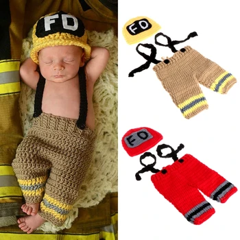 Newborn Baby Girls Boys Crochet Knit Hat Firemen Photo Photography Prop Outfits W30
Newborn Baby Girls Boys Crochet Knit Hat Firemen Photo Photography Prop Outfits W30