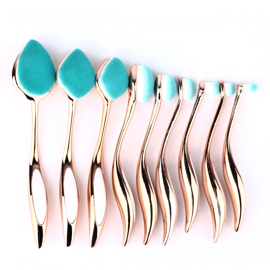 Princess Rose 10pcs New Colorful Oval Makeup Brushes Set Make Up Brush Pincel Maquiagem Pinceis
Princess Rose 10pcs New Colorful Oval Makeup Brushes Set Make Up Brush Pincel Maquiagem Pinceis