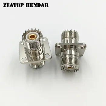 5Pcs Brass UHF Female to Female Jack SO239 UHF F/F with 4 Hold Panel Chassis Mount Flange Plug SL16 RF Coaxial Connector
5Pcs Brass UHF Female to Female Jack SO239 UHF F/F with 4 Hold Panel Chassis Mount Flange Plug SL16 RF Coaxial Connector