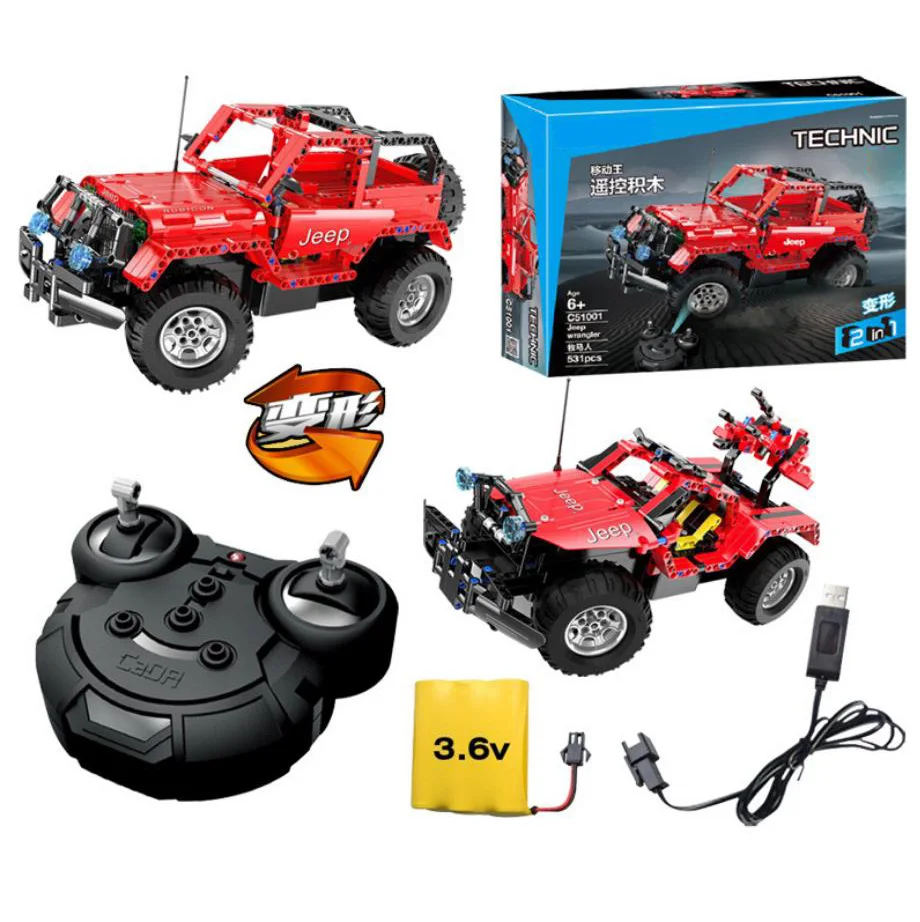 technics city vehicle 2in1 building block rc jeeps Wrangler brick atv Armored chariot 2.4Ghz radio remote control car toys
technics city vehicle 2in1 building block rc jeeps Wrangler brick atv Armored chariot 2.4Ghz radio remote control car toys