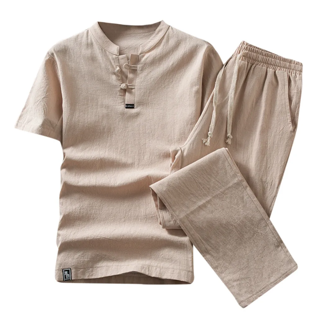 casual mens clothing set 2019 Summer chinese style Cotton Linen comfortable Short Sleeve men shirt pants trousers d90613
casual mens clothing set 2019 Summer chinese style Cotton Linen comfortable Short Sleeve men shirt pants trousers d90613
