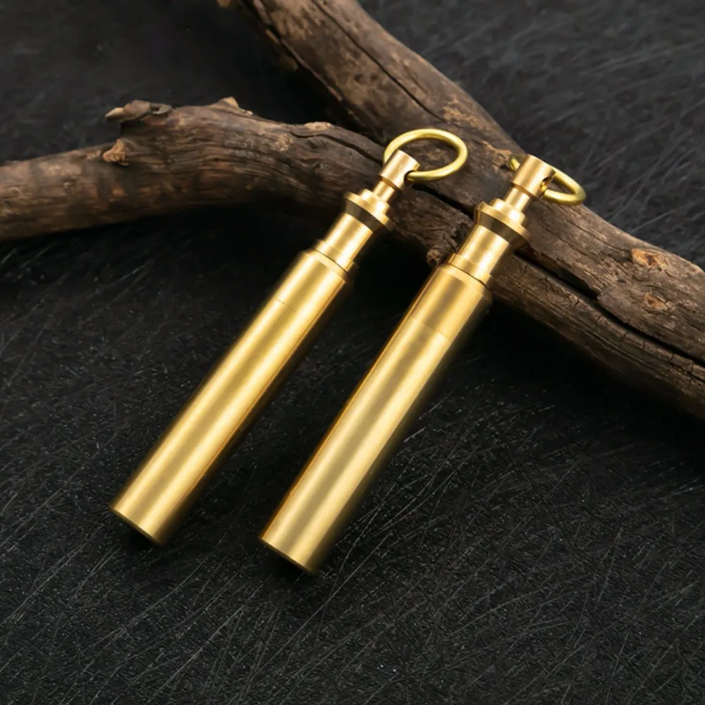 Hot New Copper EDC Tool Containers Sealed Waterproof Box Tank Medicine Case Holder Camp Travel Hike Survival Gear Keychain
Hot New Copper EDC Tool Containers Sealed Waterproof Box Tank Medicine Case Holder Camp Travel Hike Survival Gear Keychain