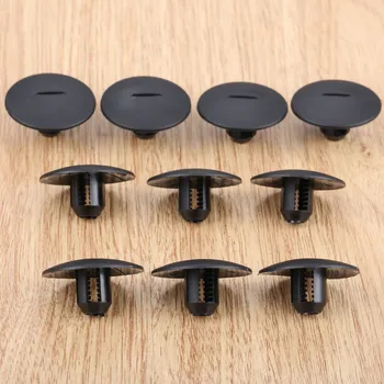 

10Pcs Auto Fastener Striped Carpet Strap Clip Clamp Fit For Peugeot 408 307 206 Citroen C5 C2 Plastic Fastener