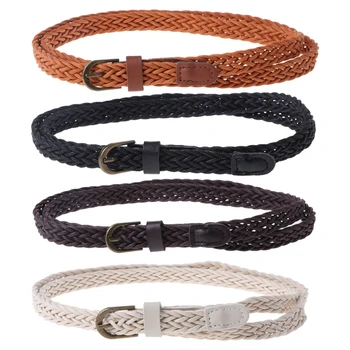 Fashion Women Waist Belt Waistband Faux Leather Knitted Strap Buckle Decorative 03KF
Fashion Women Waist Belt Waistband Faux Leather Knitted Strap Buckle Decorative 03KF